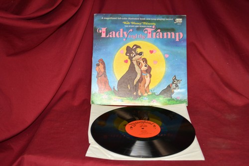 Storia e canzoni di Walt Disney da LADY & THE TRAMP * Disneyland Records LP BUONO - Foto 11 di 12