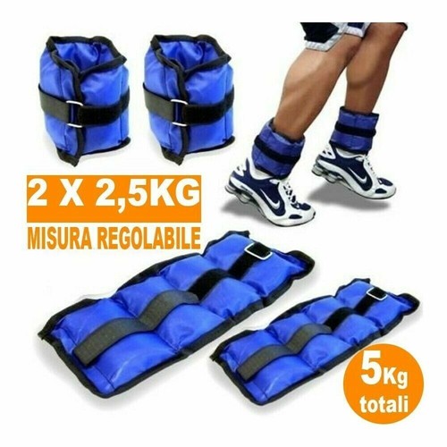 PESI CAVIGLIE E POLSI SPORT FITNESS POLSIERE CAVIGLIERE 1Kg 2KG 3kg 4KG 5KG 6KG - Foto 6 di 16