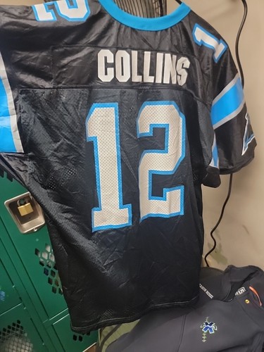 Vintage Carolina Panthers Jersey XL Kerry Collins Wilson Black Mens - Picture 4 of 4