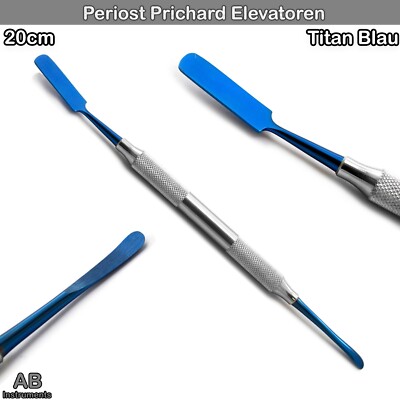 Implantat Prichard Elevator Blau Titan Periost Raspatorien Heber Kürette Dental