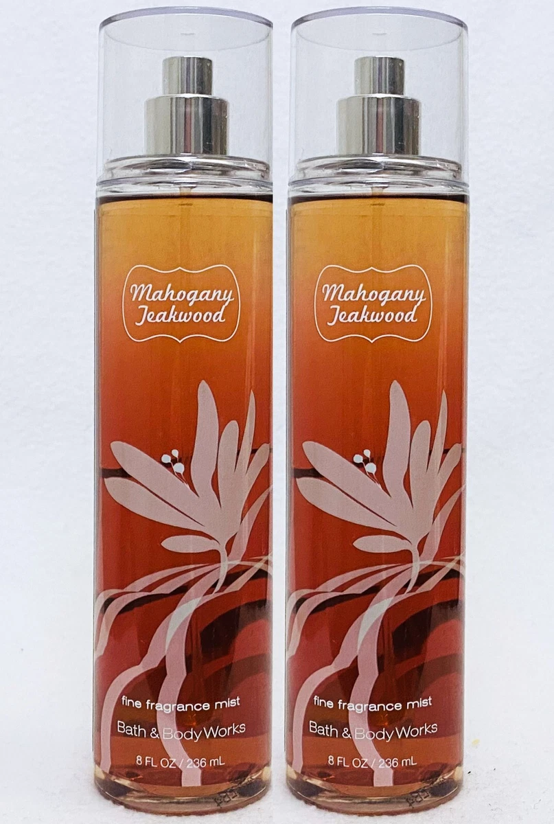 2 Bath Body Works MAHOGANY TEAKWOOD Fine Fragrance Mist Body
