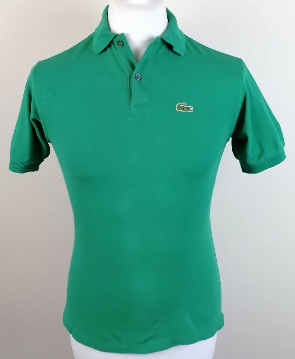 Mens Lacoste Polo Shirt Bright Green Teal Size XXS 100 Cotton