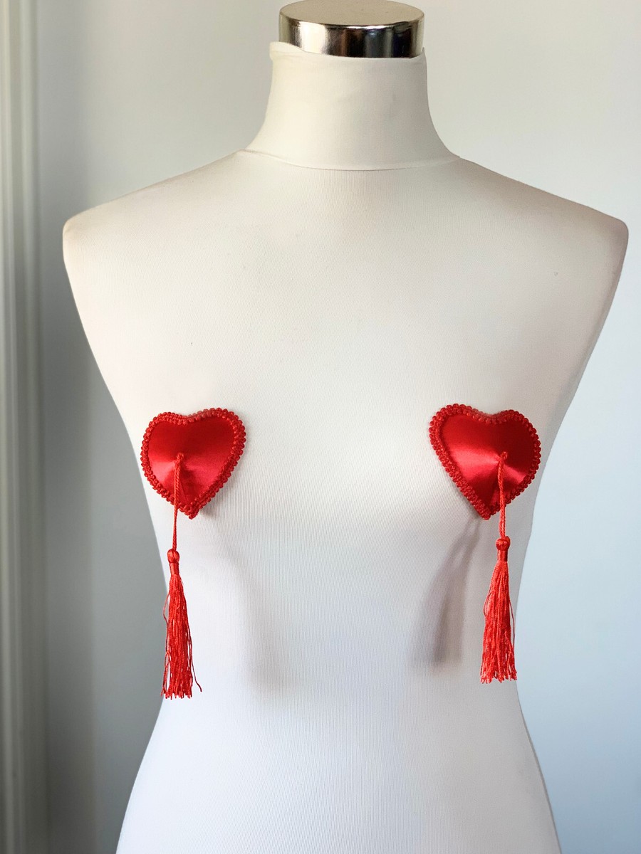 Cuore Nappa Pasties Copri Capezzoli Stick On Seno Reggiseno Lingerie - Foto 5