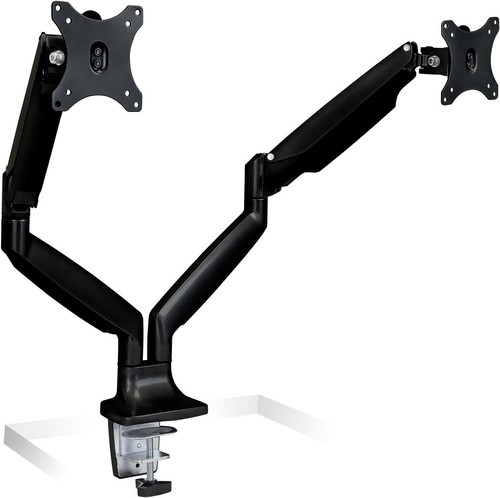 Flexible Dual Monitor Mount with C-Clamp & Grommet Base - 17 to 32 Inch Support - Picture 4 of 11
