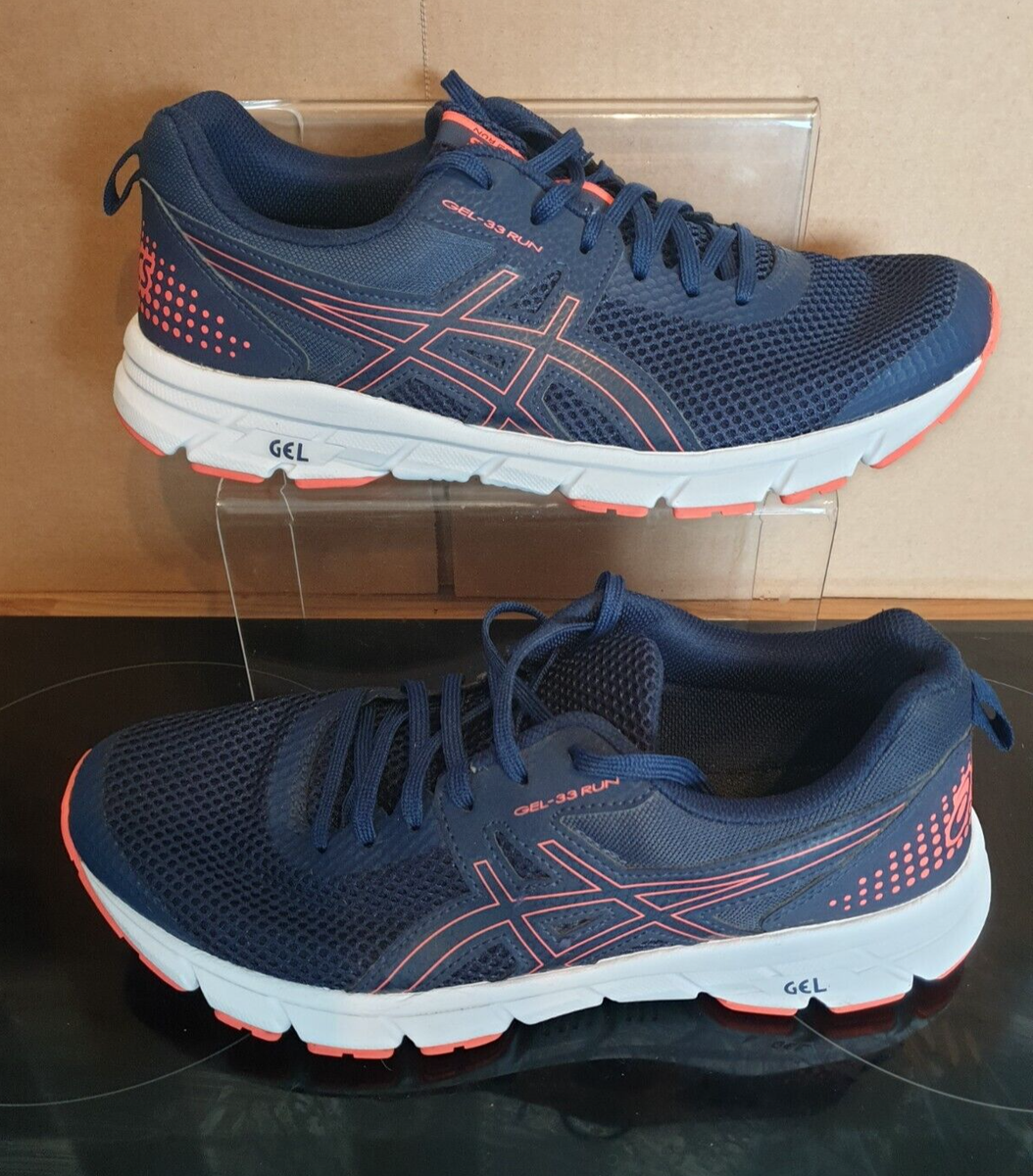 Asics Gel-33 Run Blue/Orange Trainers Men's US Size FREE POST