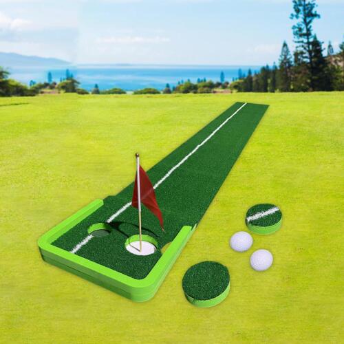 Golf Green Putting Mat Trainer Aid for Game Hitting Swing Detection Batting
