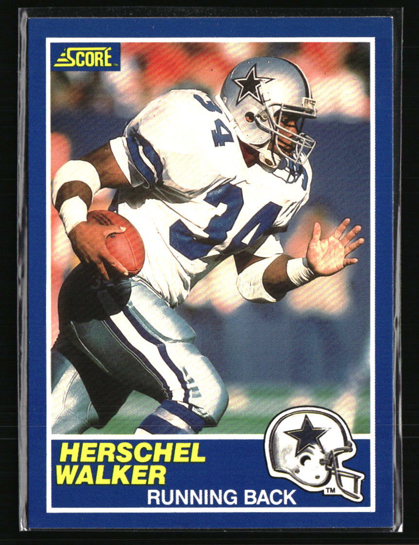 1989 Score #34 Herschel Walker Football Card Collectible