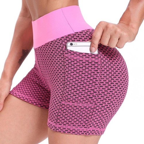 Women Quality Yoga TikTok Leggings Fitness Push Up Hight Waist Pants Sports Gym - Picture 24 of 49