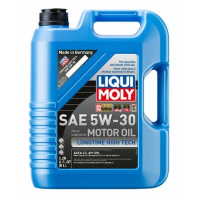 LIQUI MOLY MOTOR OIL 5-Liter Liqui Moly LONGTIME HIGH TECH SAE 5W-30 LM2039 