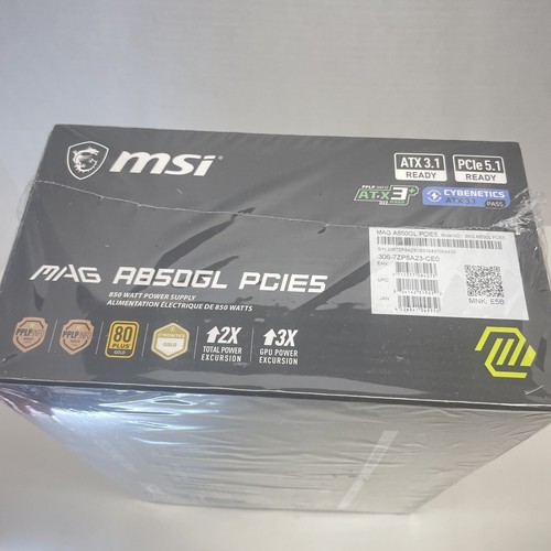 MSI MAG A850GL PCIE 5.1 & ATX 3.1 Game Power Supply Full Modular MAGA850GLPCIE5 - Bild 3 von 4
