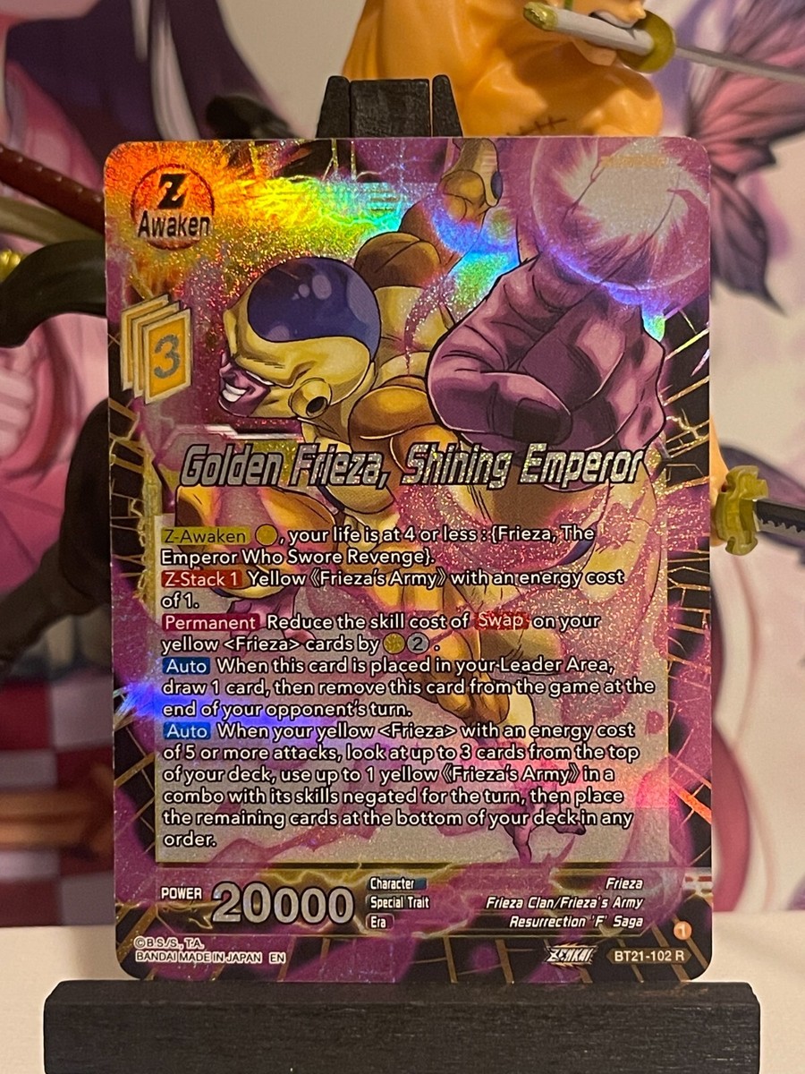 Dragon Ball Super CG Golden Frieza Shining Emperor BT21-102 WR