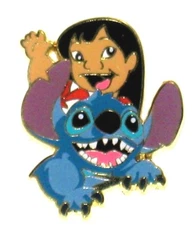 Rare LE 200 Disney Pin ✿ Lilo and Stitch Smiling Ohana Family Best Friends Acme