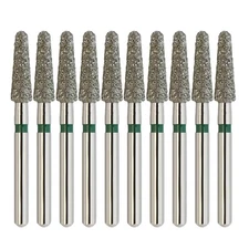 Dental Diamond Burs FG 856/025C Round End Taper Coarse Grit Green Friction Grip