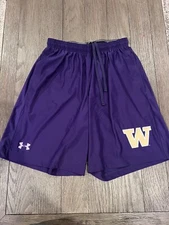 Mens Under Armour Jock Loose Spandex Shorts Washington Huskies Purple S