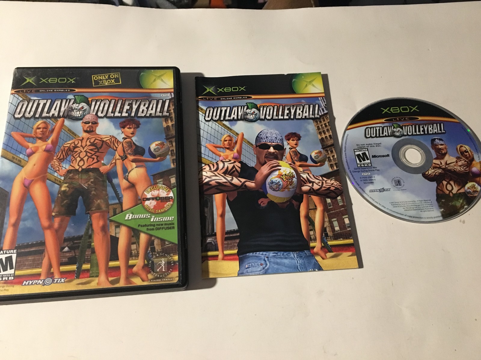 Outlaw Volleyball Microsoft Xbox Complete Video Game GUARANTEED