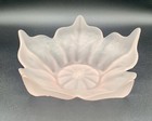 Viking Glass Green Pedestal Candy Dish & Pink Frosted Dish — photo 9
