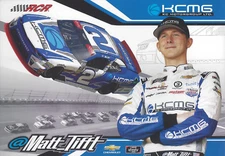 2018 MATT TIFFT "KCMG RCR CAMARO" #2 NASCAR XFINITY SERIES POSTCARD
