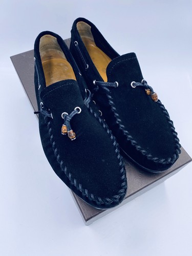 Gucci Slipper Schuhe Wildleder Schwarz Gr. 7,5 Top Zustand! - Bild 11 von 12