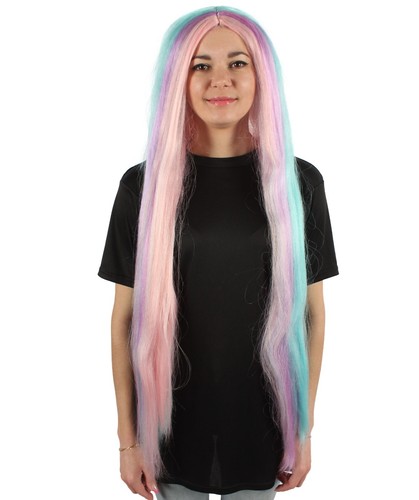 Adult Women's Extra Long Length 36" Inch No Bangs Cosplay Hair Wig, HW-6842A - Picture 202 of 291