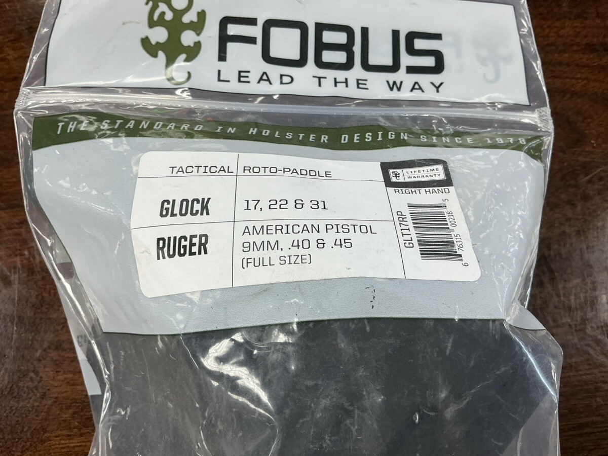 FOBUS HOLSTERS PADDLE HOLSTER GLOCK 17/22/31 RUGER AMERICAN FULL SIZ (AG1007652)