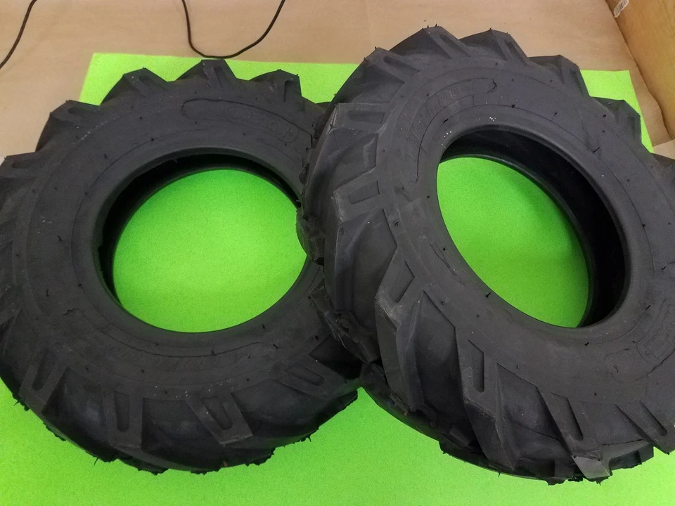 (2) 4.80-8 4.80x8 / 4.00-8 4.00x8 AG Tbls Lug Garden Tiller Snow Tires - Image 2 of 4