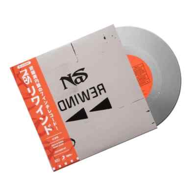 NAS 45 RPM 7'' - Rewind SILVER VINYL OBI STRIP INVERSE PLAY NEW SEALED!!!