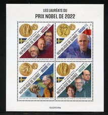 GUINEA 2022 NOBEL LAUREATS SHEET MINT NEVER HINGED