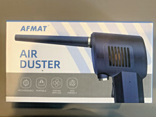 AFMAT Compressed Air Can Computer Cordless Duster Electric PC Keyboard - Blue