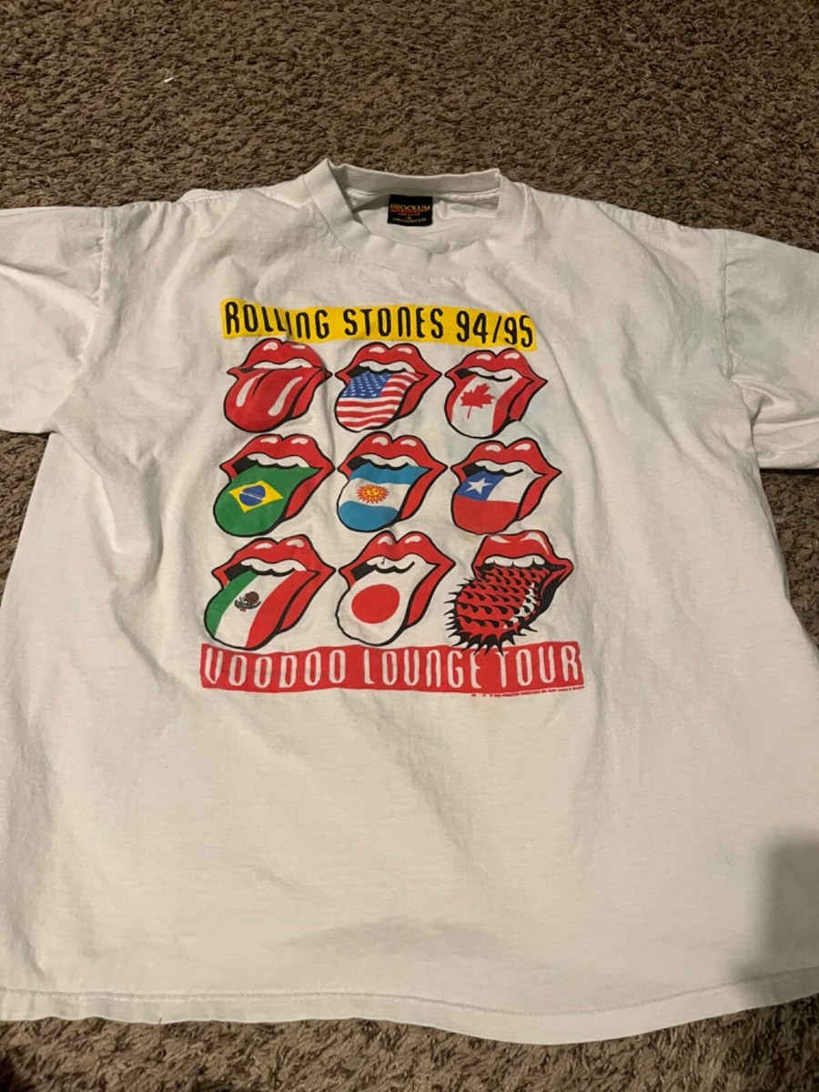 Rolling Stones 94/95 voodoo lounge tour t shirt single