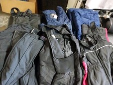 6 WHOLESALE Lot KIDS Winter Snow Suit Bibs Navy Blue Black Various Youth Sz.