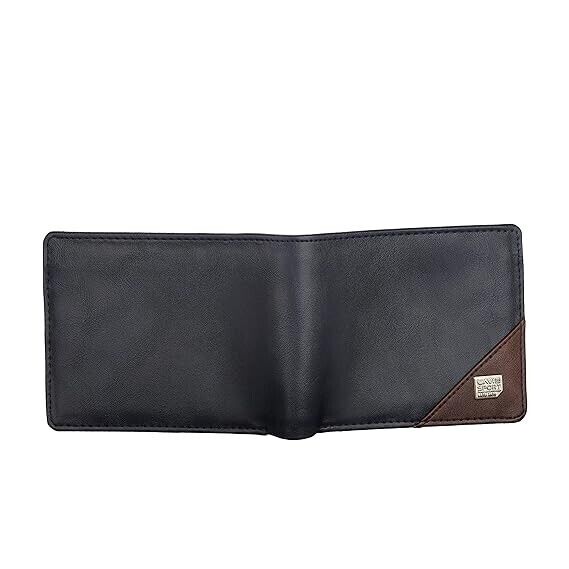 Blue Leather Bifold Men's Wallet Gift for Men RFID Blocking Premium ...