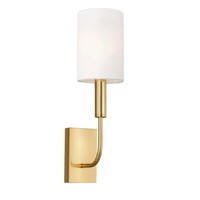 Wandlampe Leuchte Stahl Poliertes BrüNiertes Messing H 35,9 Cm 2 Flammig