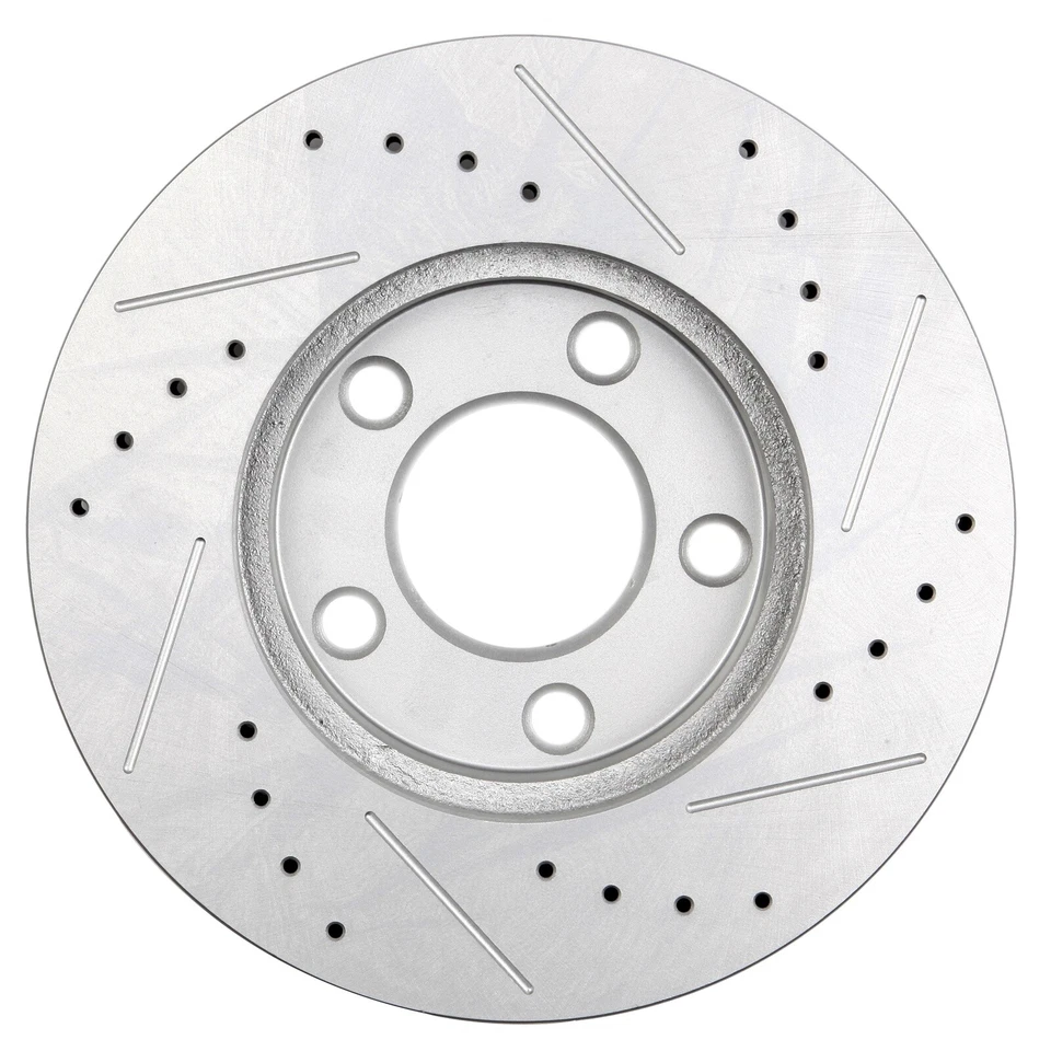 For 1994-2003 2004 Ford Mustang Front & Rear Discs Brake Rotors Drilled Slotted Foto 3 de 4