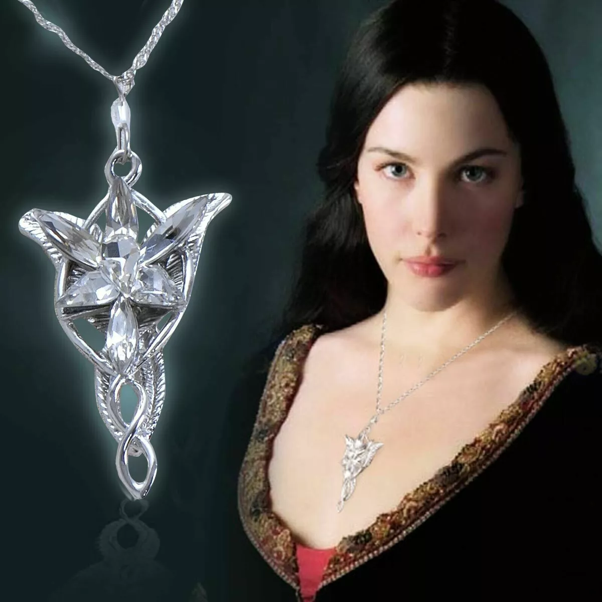 Hobbit In Lord Of The Ring|sterling Silver Arwen Evenstar Pendant Necklace  - Cubic Zirconia Star