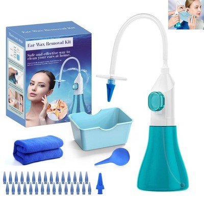 Ohrenreiniger Manuell Ohrenschmalz Ohrwachs Entferner Set mit 30pcs Weicher Tips