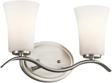 Kichler 45375NI Armida Bath 2-Light, Brushed ...