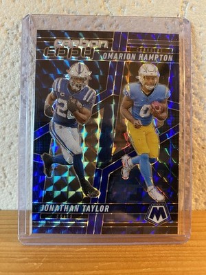 2025 Panini Mosaic Carbon Copy Omarion Hampton   Jonathan Taylor #CCO-13 /99