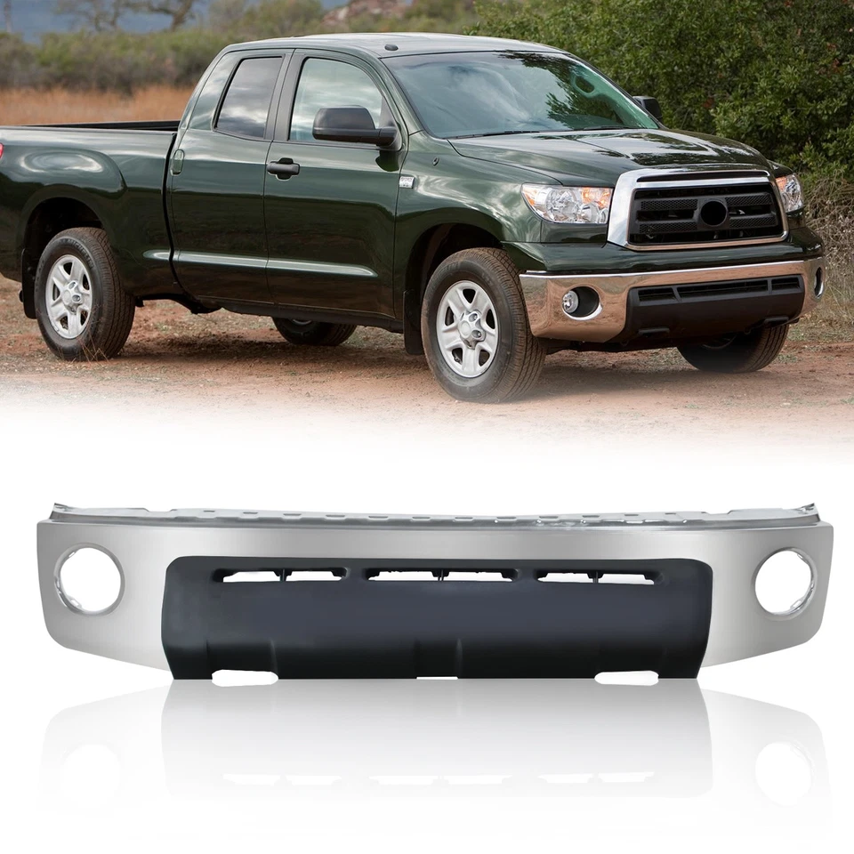 Front Bumper For 2007-2013 Toyota Tundra Chrome Steel 521110C021 TO1002182 Foto 2 de 4