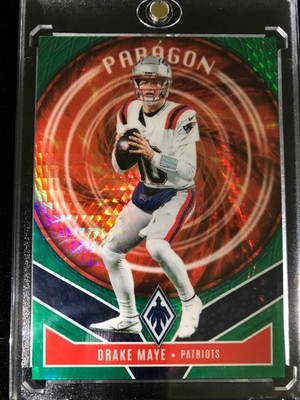 2025 panini phoenix paragon #7 drake maye 10/99 jersey match 1/1