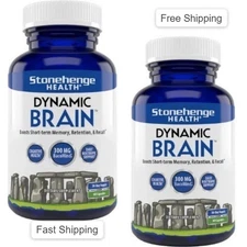 Dynamic Brain Supplement 60 Capsule–Memory Focus Clarity-Pack of 2 Free Delivery