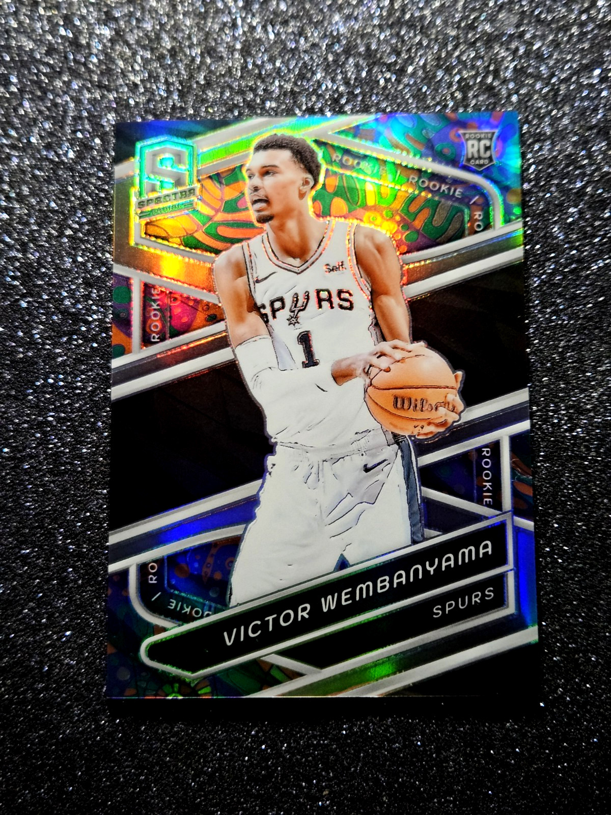 2023-24 Victor Wembanyama Spectra Psychedelic RC Prizm Rookie RARE SSP #137 🔮🔮 view 16