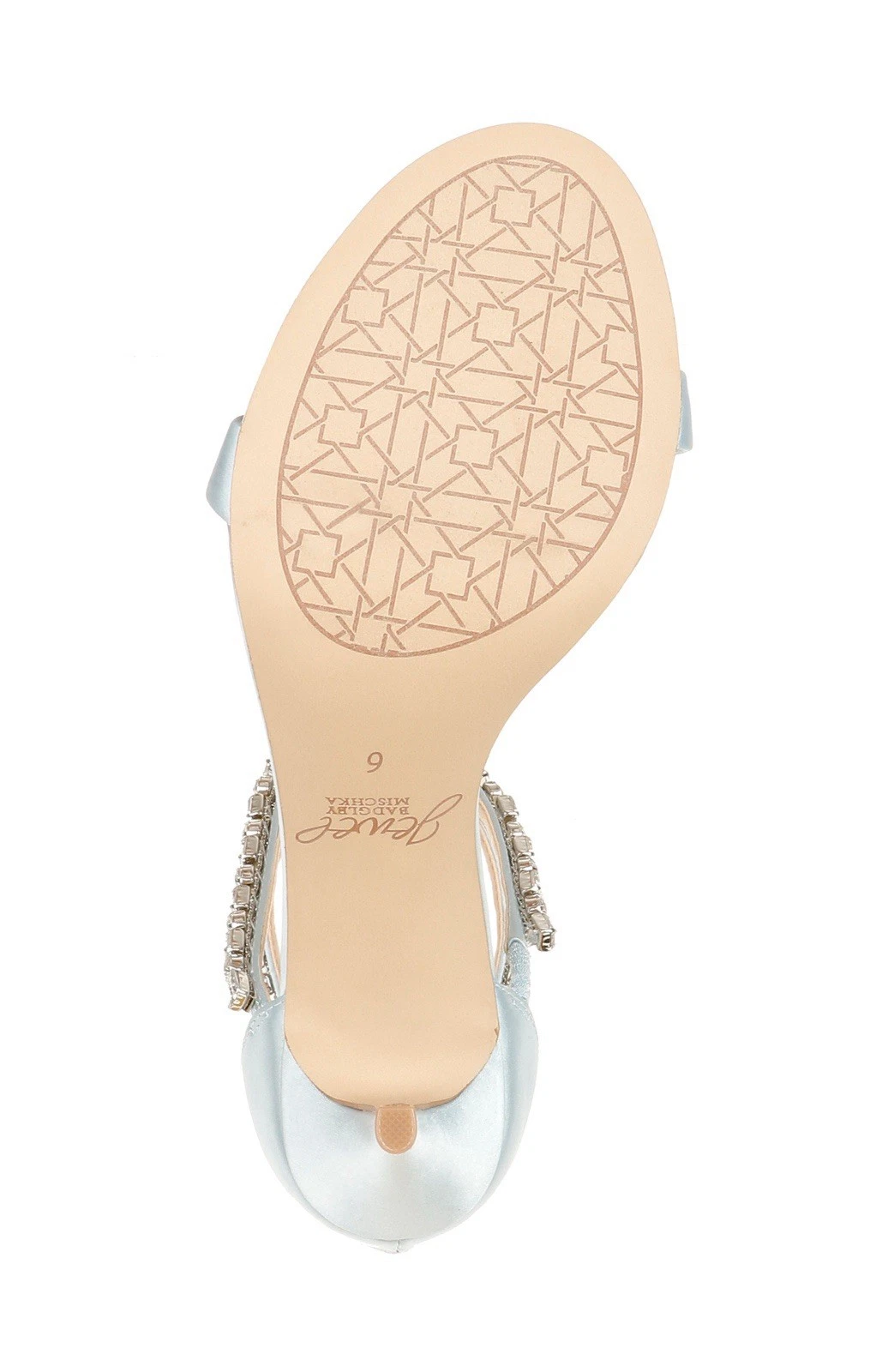 Jewel Badgley Mischka JW4017 Celine tacco a spillo in blu cielo taglia 7 5