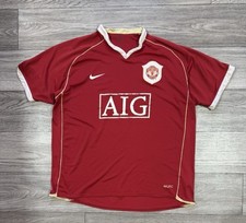 MANCHESTER UNITED 2006 2007 HOME FOOTBALL SHIRT SOCCER JERSEY NIKE