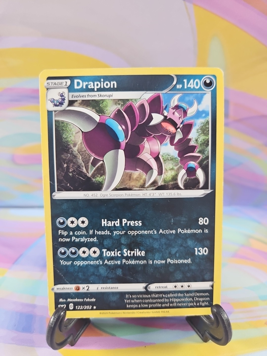 Pokemon TCG Sword & Shield Card | Drapion 122/202 Rare