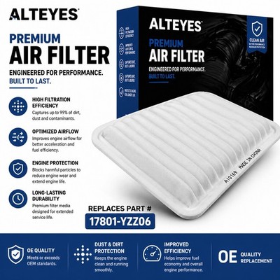 ALTEYES Engine Air Filter for 2009-2012 Toyota Corolla 2.4L ONLY