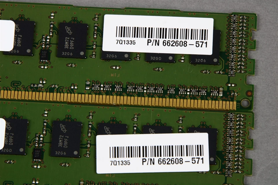 Lot/2 MICRON 2GB PC3-12800E-11-11-01 MT9JSF25672AZ-1G6M1ZG Memory - Image 3 of 4