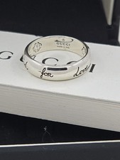 Gucci Ring , Aureco Blind For Love ,5mm , Size 8.75 - 19 ,, New