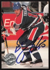 Esa Tikkanen Signed 1991-92 Pro Set Platinum Card 39 Edmonton Oilers