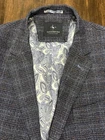 TAILORBYRD Collection Blue Polyester Blend Blazer Sports Jacket Size 44R NWOT