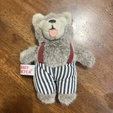 VTG Mary Meyer 1996 Finger Puppet Big Bad Wolf Collectible Story Character